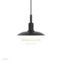 PH 3/3 Pendel | Sort metal/Glas