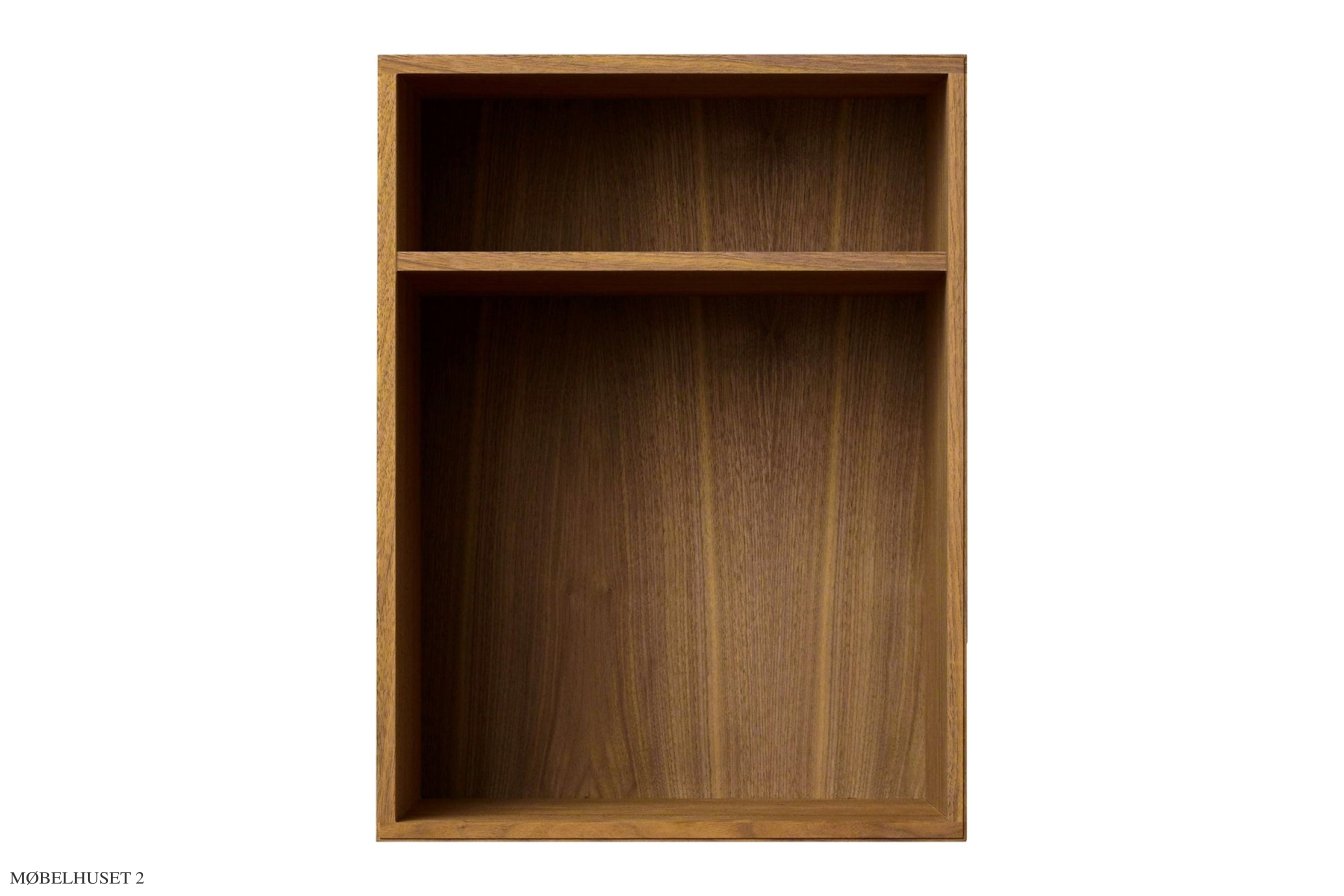 ATBO Bedside reol lodret 47 x 35 med hylde, 34,5 cm, Valn�d klar olie