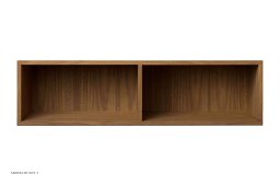 ATBO Halv hallway reol 18 x 70 med mellemside, 30 cm, Valn�d klar olie