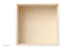 ATBO Viertel-Regal 35 x 35, 34,5 cm, Esche matt lackiert