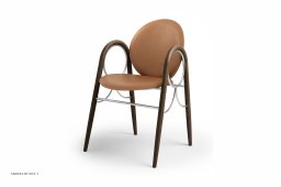 Arkade Chair, R�uchereiche ge�lt, Leder | Brandy, Chromgestell | Brdr. Kr�ger