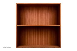 ATBO Reol 70 x 70, Vandret mellemside, 30 cm, Mahogni klar olie