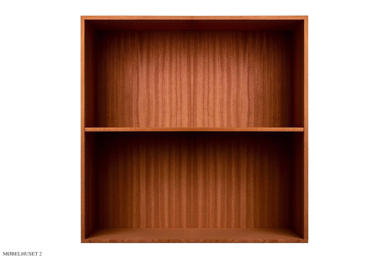 ATBO Reol 70 x 70, Vandret mellemside, 34,5 cm, Mahogni klar olie