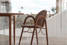 Arkade Chair, R�uchereiche ge�lt, Leder | Brandy, Messinggestell | Brdr. Kr�ger