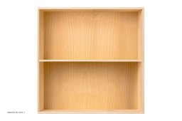 ATBO Reol 70 x 70, Vandret mellemside, 21 cm, Ask klar olie