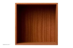 ATBO Viertel-Regal 35 x 35, 34,5 cm, Mahagoni klar ge�lt