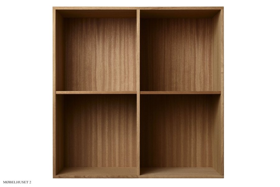 ATBO | Reol 70 x 70 x 30 cm Massiv mahogni