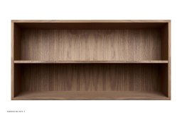 ATBO Halv reol vandret 35 x 70 med hel hylde, 30 cm, Valn�d mat lak
