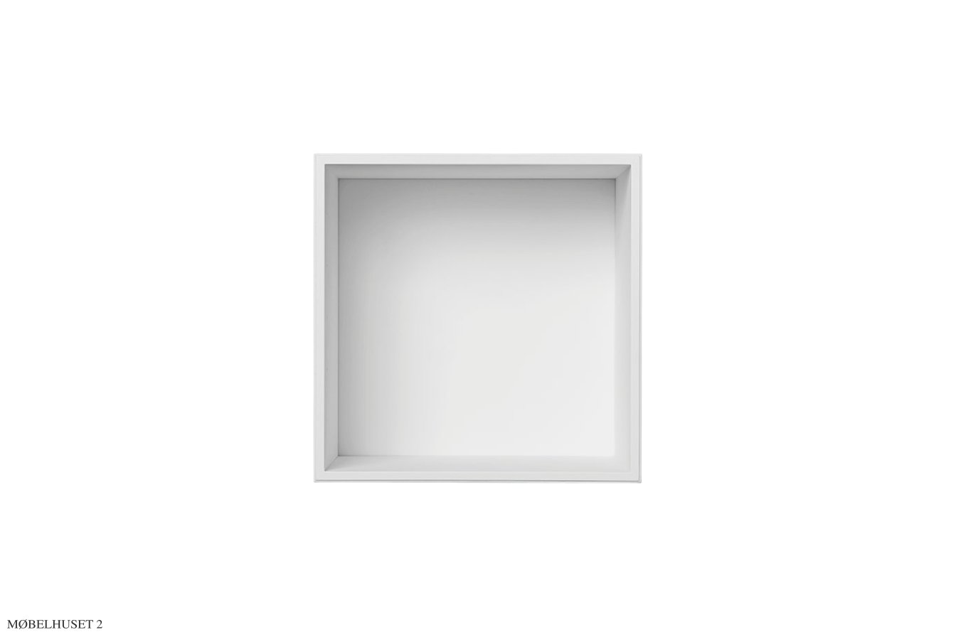 ATBO Viertel-Regal 35 x 35, 34,5 cm, Wei� lackiert