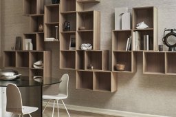 ATBO Halv reol vandret 35 x 70 med hel hylde, milj�billede