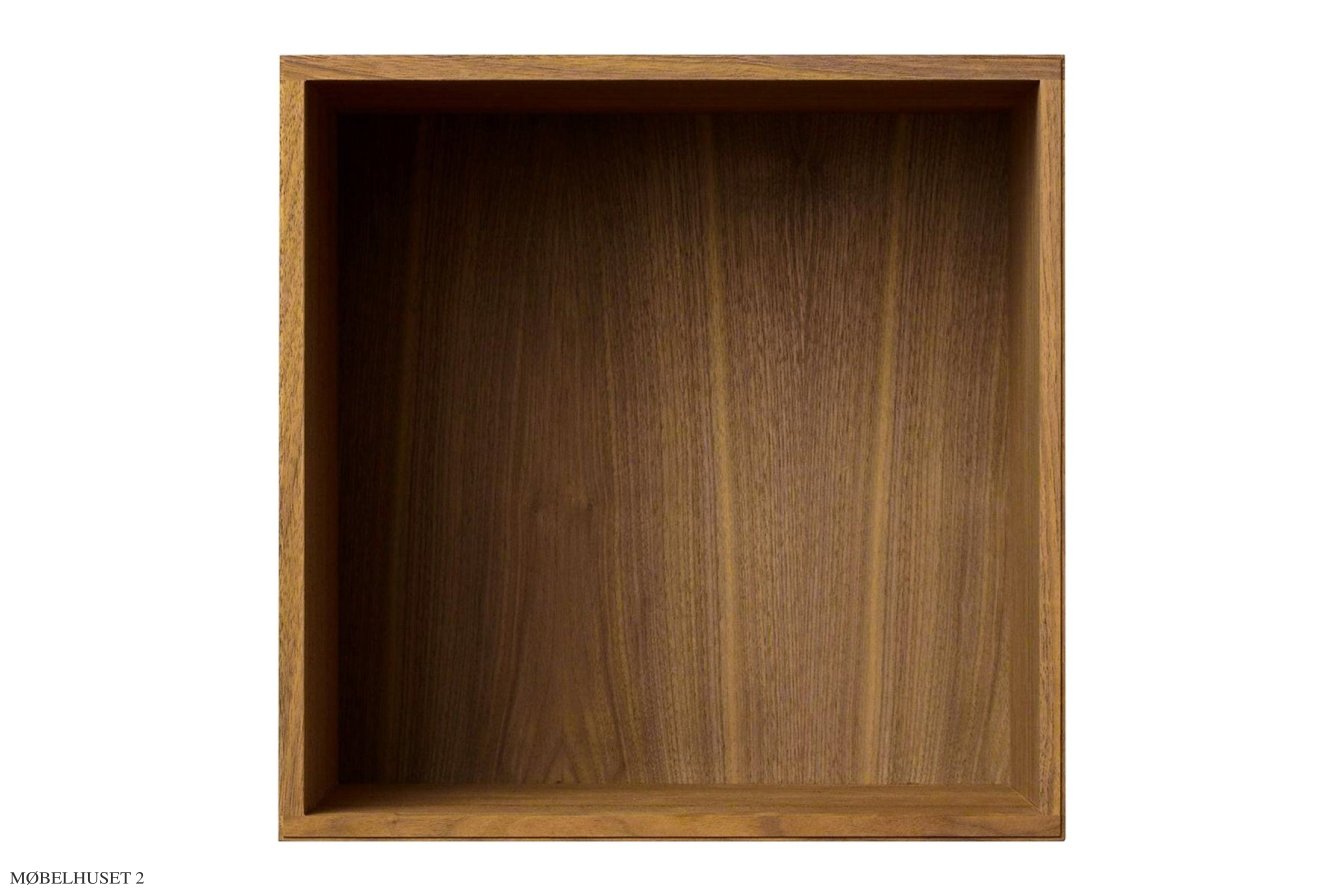 ATBO Viertel-Regal 35 x 35, 30 cm, Nussbaum klar ge�lt