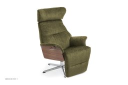 Air l�nestol, Valn�d, Drejefod aluminium, Stof | Etna Olive 28 | Conform