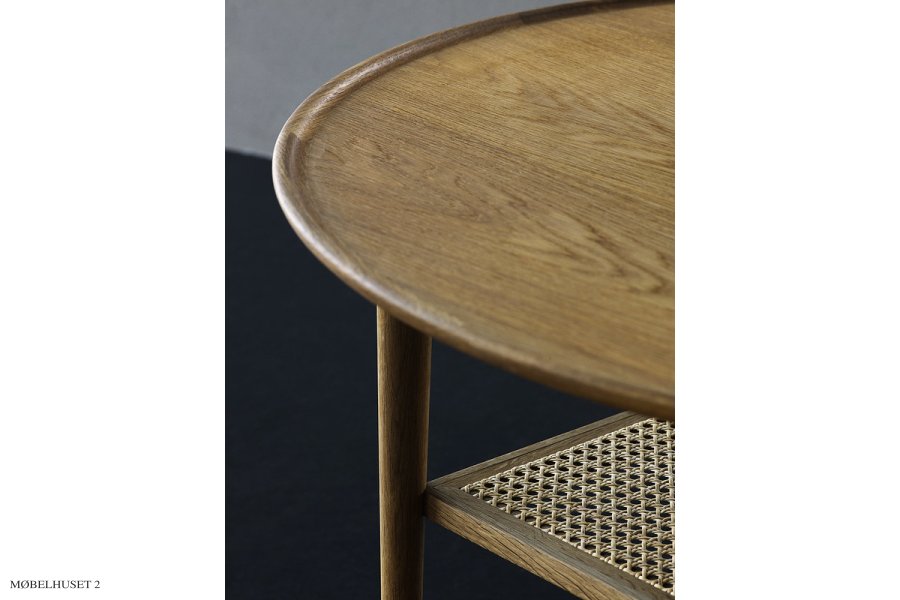 Haslev Athene Sofabord 90 cm (rundt) Eg olie