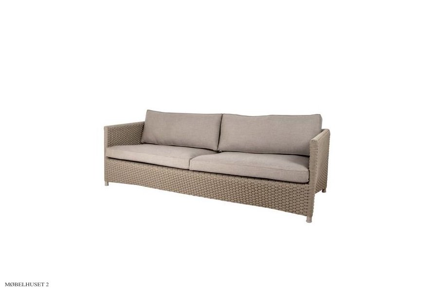 Diamond 3-pers. sofa, inkl. hyndest | Cane-line | Udendrs