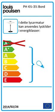 PH 4�-3� Glas Tischleuchte