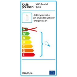 VL45 Radiohus Pendelleuchte I Opal White