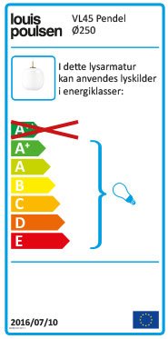 VL45 Radiohus Pendelleuchte I Opal White