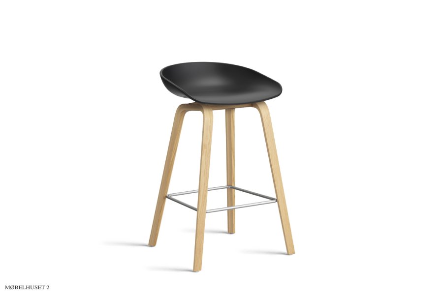 Hay | About a stool | AAS 32 barstol Sortlakeret eg 75 cm Black 2.0