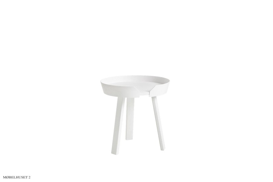 Around Coffee Table White Small