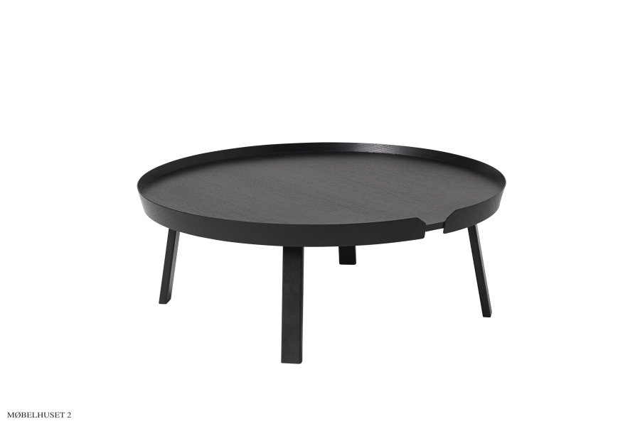 Around Coffee Table Black Extra large
