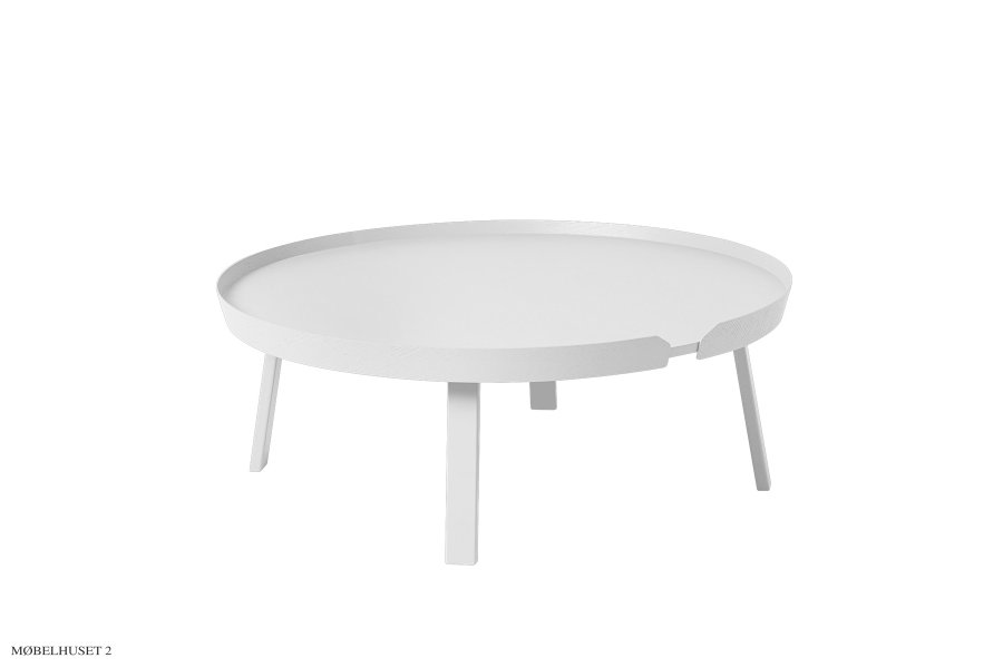 Around Coffee Table White Extra large