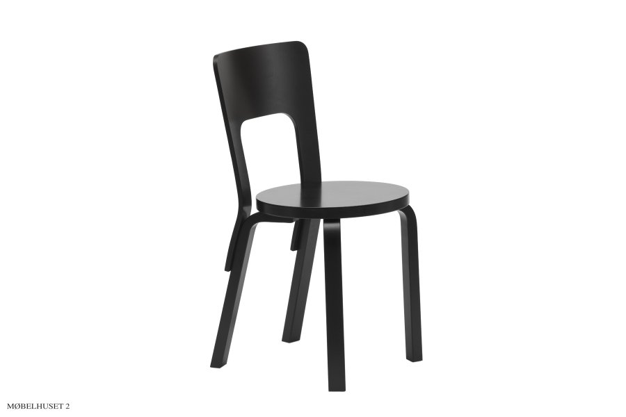 Chair 66 Schwarz lackiert