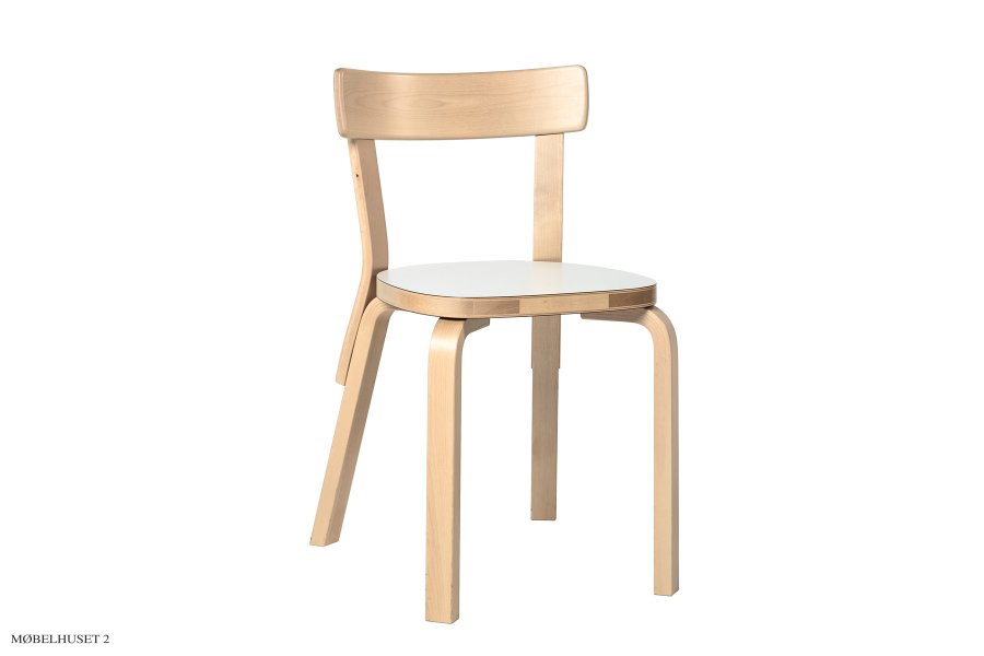 Chair 69 Birke/wei&szlig;es Laminat