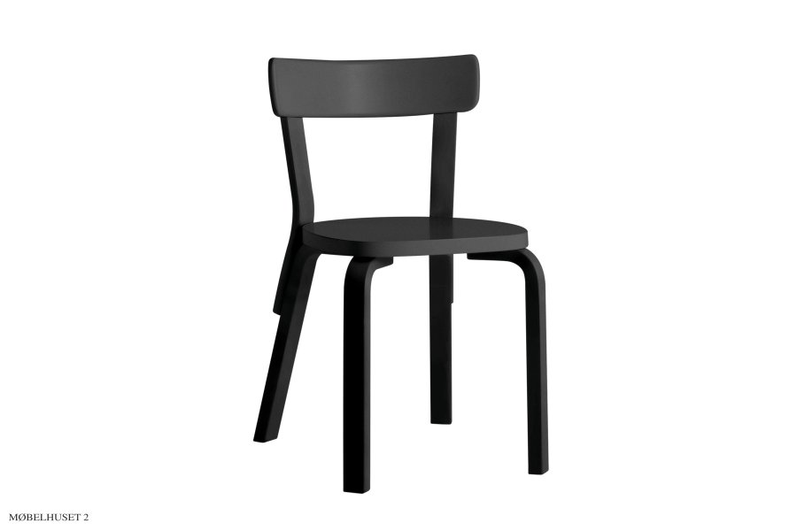 Chair 69 Schwarz lackiert