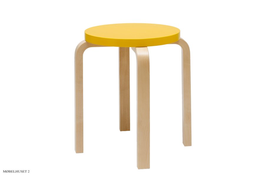 Stool E60 | Farbe Birke/gelb lackiert
