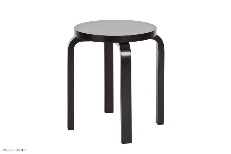 Stool E60 | Farbe Schwarz lackiert