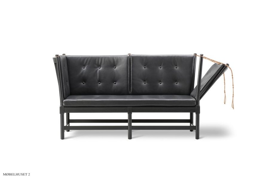 Tremmesofa | Sort | Børge Mogensen