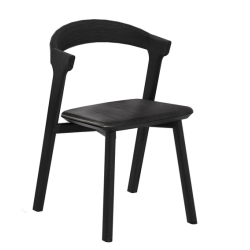 Bok spisebordsstol | Eg sort/ sort lder