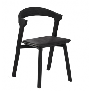 Bok spisebordsstol | Eg sort/ sort lder