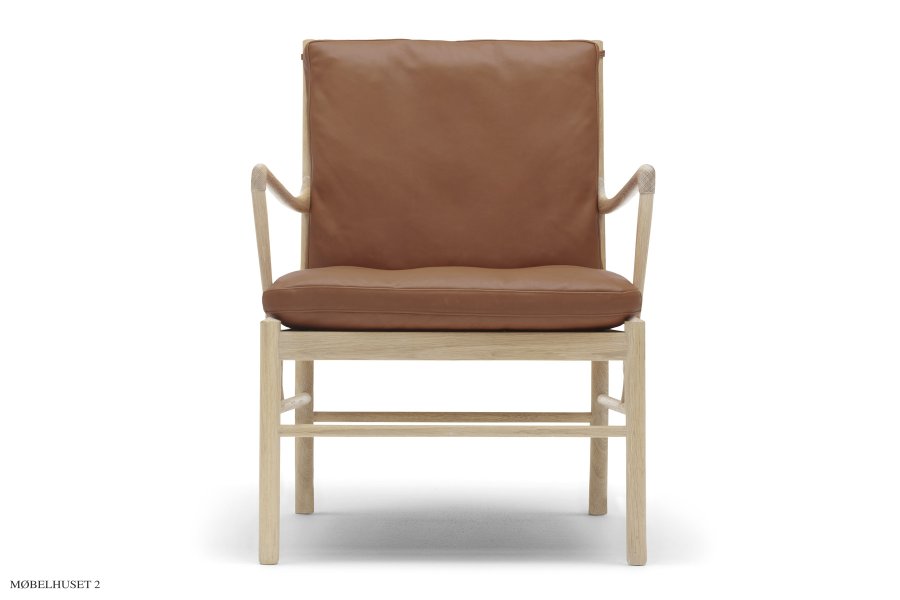 OW149 | Colonial Chair L&aelig;der Thor 307 - Cognac Eg s&aelig;be