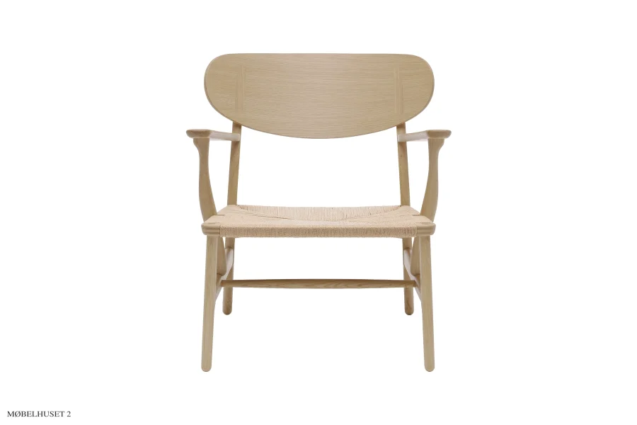 Hans J. Wegner CH22 loungestol eg s�be
