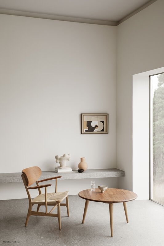 CH008 | Sofabord i eg/teak