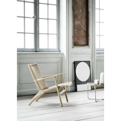 Hans J. Wegner CH25 Loungestol | Eg sbe | Naturflet