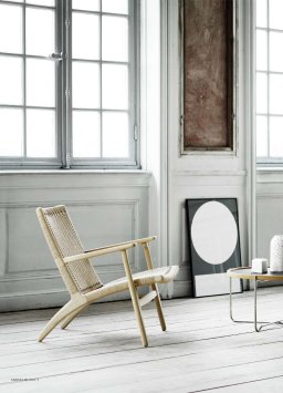 CH25 | Lounge Chair | Eiche seife | Naturgeflecht | MH