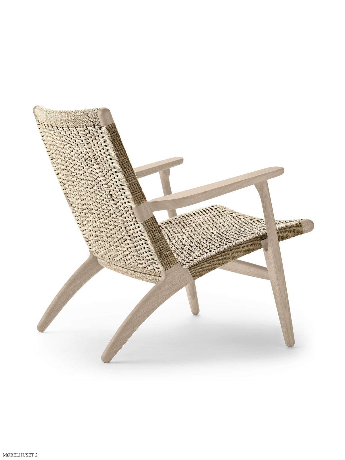 CH25 | Lounge Chair | Eiche seife | Naturgeflecht | MH