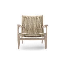 Hans J. Wegner CH25 Loungestol | Eg sbe | Naturflet