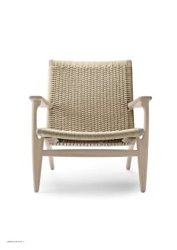 CH25 | Lounge Chair | Eiche seife | Naturgeflecht | MH