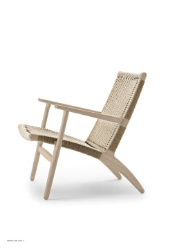CH25 | Lounge Chair | Eiche seife | Naturgeflecht | MH
