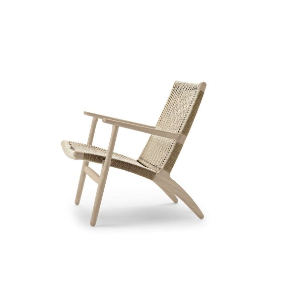 CH25 | Lounge Chair | Eiche seife | Naturgeflecht | MH