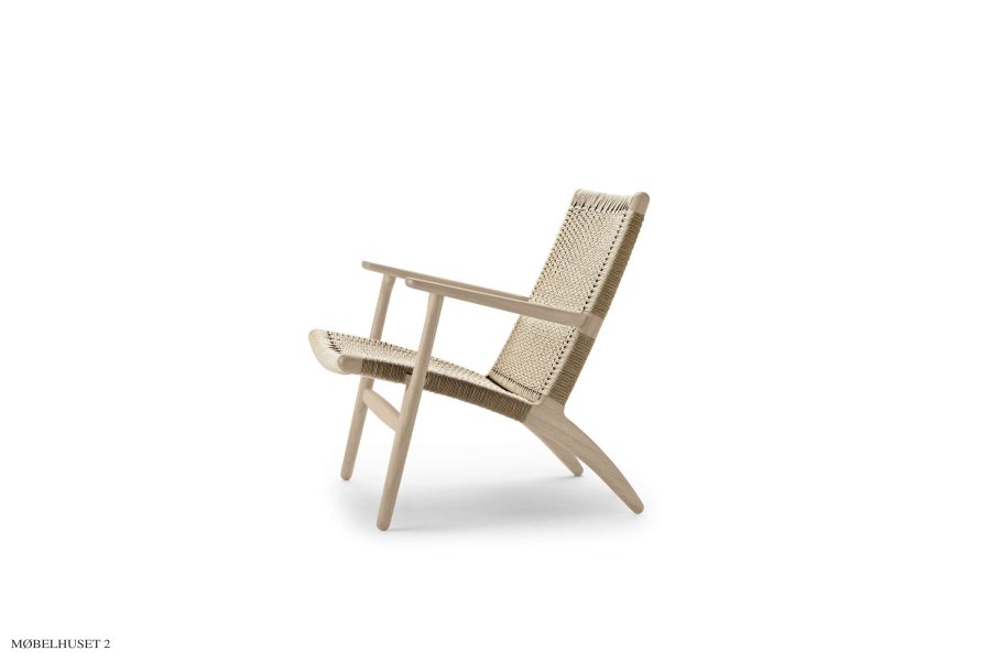 Hans J. Wegner CH25 Loungestol | Eg sbe | Naturflet