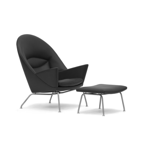 CH468 Oculus Chair | Sort Thor 301 l�der