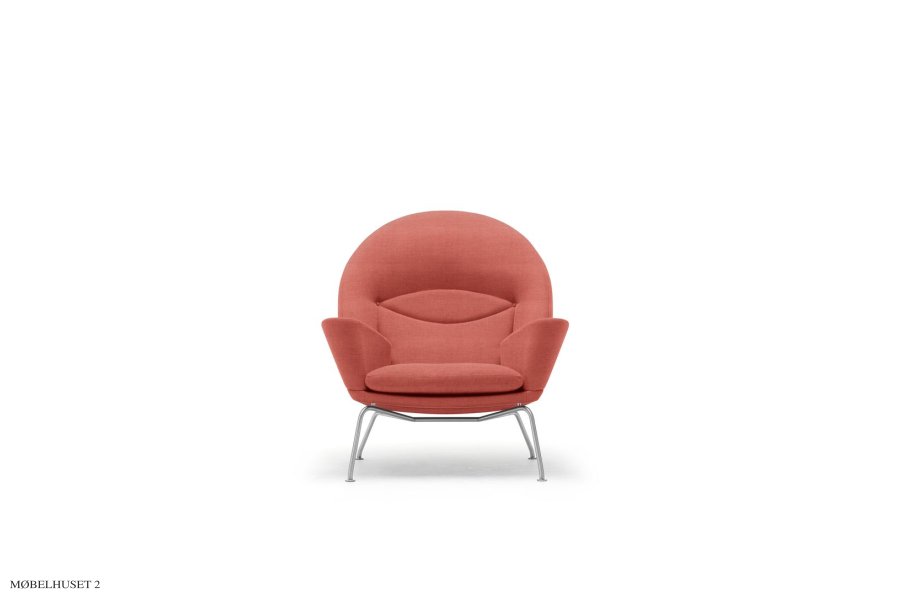 CH468 Oculus Chair | Wegner lnestol R&oslash;d - Canvas 566 Uden skammel