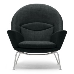 CH468 Oculus Chair | Wegner lnestol M&oslash;rkegr&aring; - Mood 2101 Uden skammel