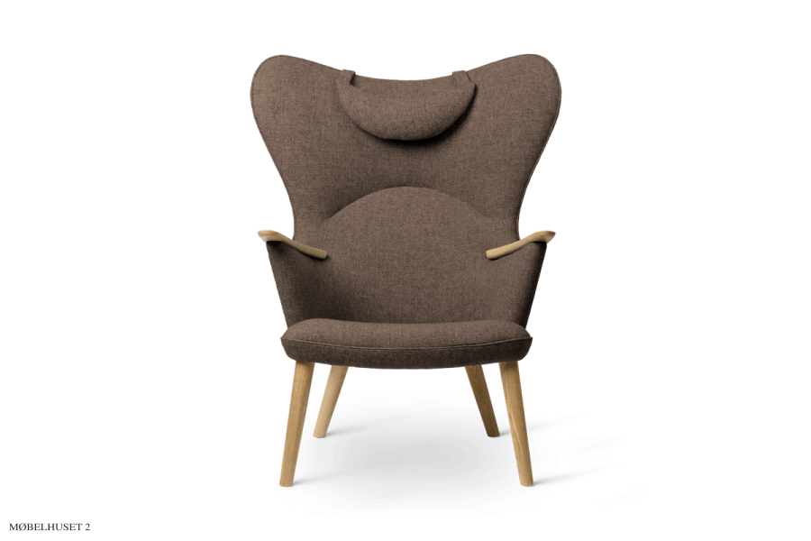 CH78 Mama Bear Chair | Fiord stoff Hellbraun Fiord 271