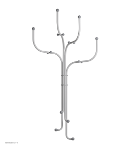 Coat Tree� Wall, hell grau | Fritz Hansen