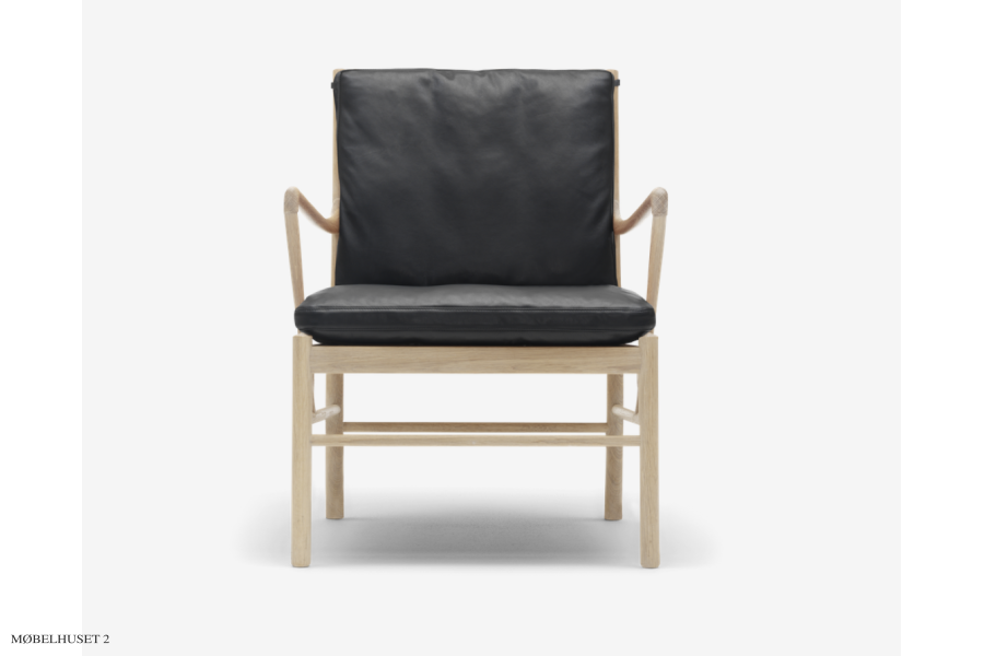 Colonial chair | OW149 | Eg sbe og sort Thor lder